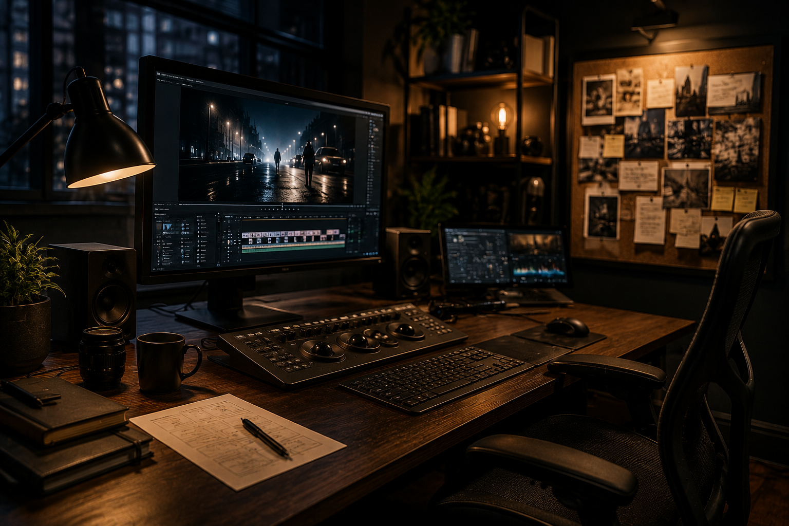 Video editing studio