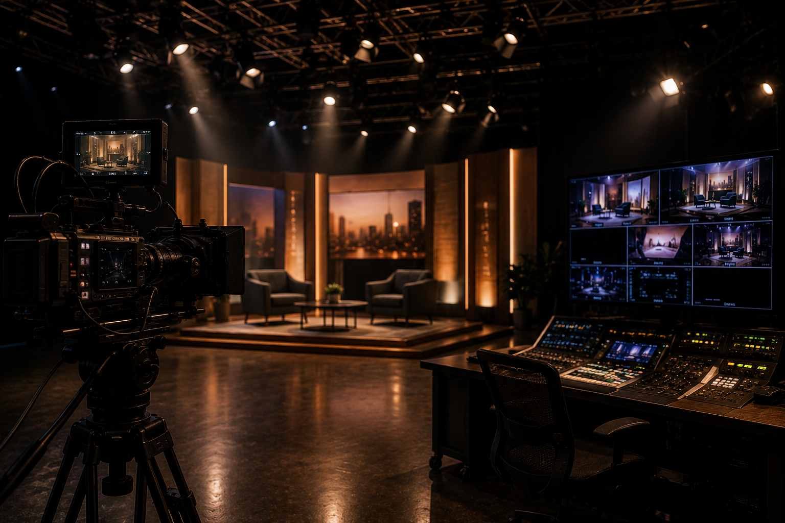 Freedom Productions studio and control room