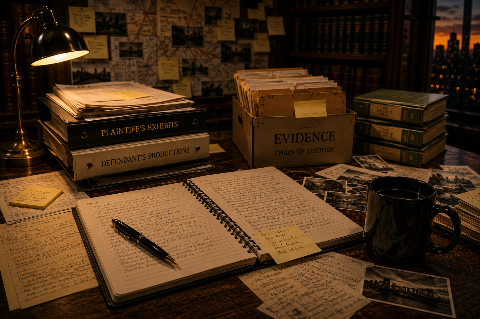 Organized legal documents and productions