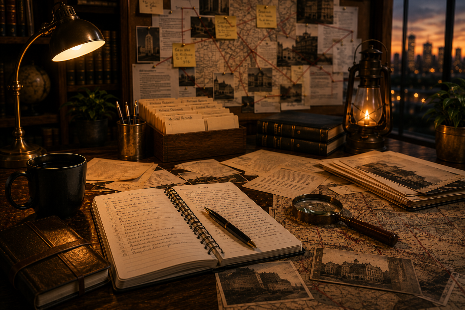 Investigative timeline and case organization workspace